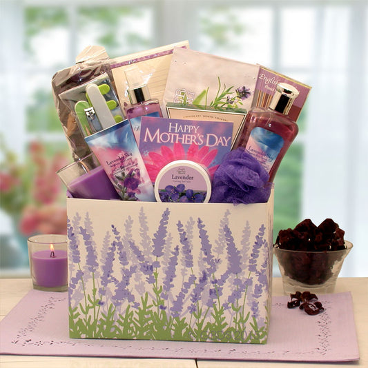 Mother's Day Moments Of Relaxation Lavender Spa Gift Box - gift for