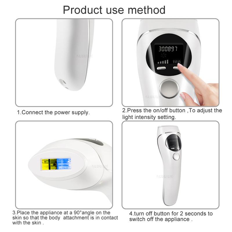 IPL Hair Remover Laser Depilator Permanent LCD Display Machine